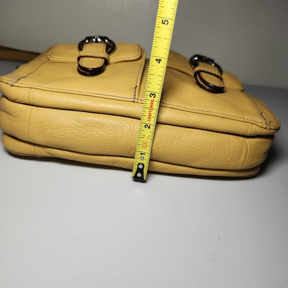 Tignanello Yellow Leather Crossbody Bag - Picture 12 of 12